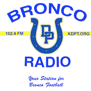 KDPT 102.9 Bronco Radio logo