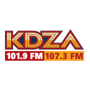 101.9 & 107.3 KDZA logo