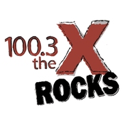 100.3 The X Rocks logo