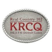 Real Country 102.3 KRCQ logo