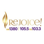 Rejoice 105.5 logo