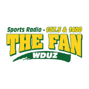 WDUZ The Fan 107.FM & 1400 AM logo