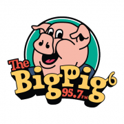 95.7 The Big Pig logo