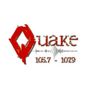 The Quake 105.7/107.9 logo