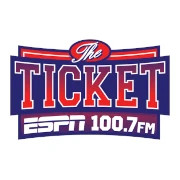 100.7 The Ticket logo
