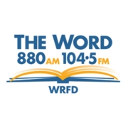 The Word 880 AM 104.5 FM logo