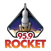 95.9 The Rocket logo