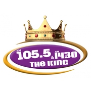 105.5/1430 The King logo