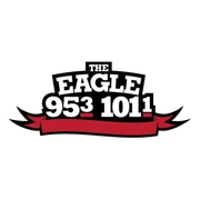 95.3/101.1 The Eagle logo